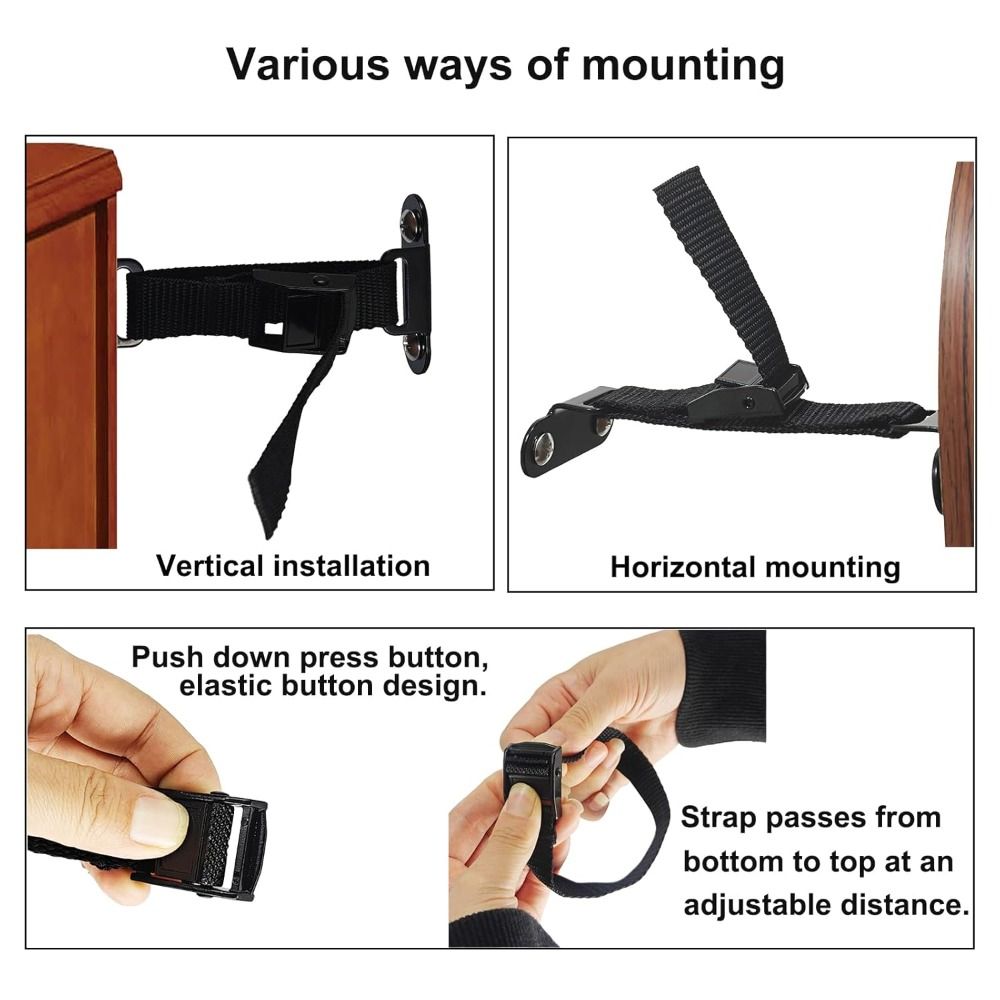 Earthquake Anchor Strap - Kolay Kurulumlu Depreme Dayanıklı Mobilya Ankrajları