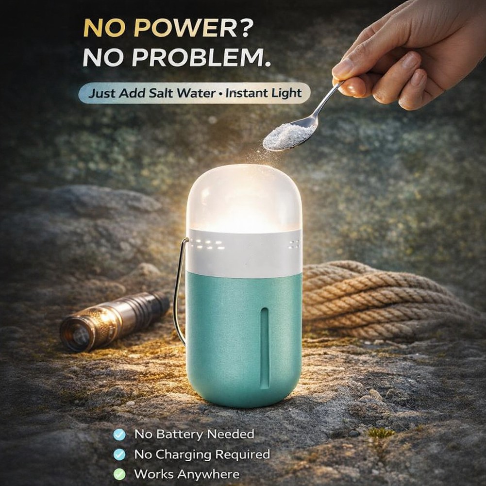 Taşınabilir Saline Lambası Kom - Power Outage Light incelemesi ve fiyatı